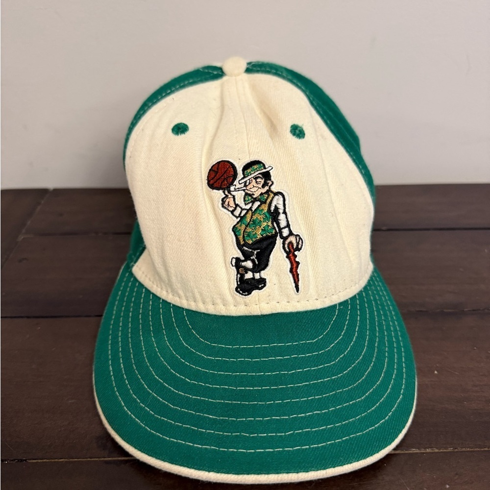 Boston Celtics Lucky Leprechaun NewEra 59FIFTY Fitted Hat Green Cream Size 7 1/8